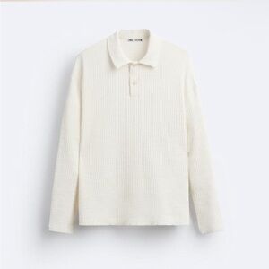 Zara - Mens (L) Long Sleeve Polo